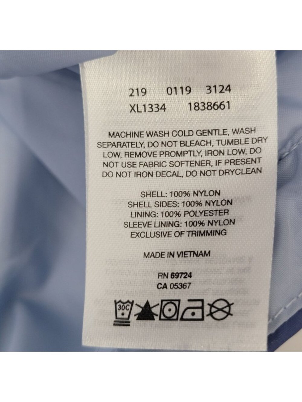 Columbia Women's Blue Lightweight Waterproof Hooded Rain Jacket Size M - Picture 15 of 15